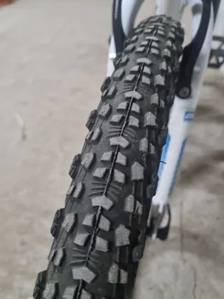 Bicicleta adolescente blanca