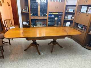 Mesa comedor extensible madera maciza