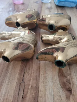 Caballos de latón decorativos (Set de 4)