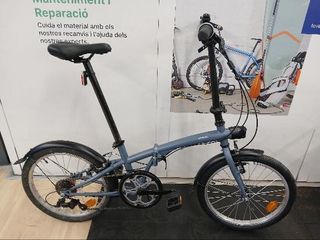 Bicicleta plegable 20 pulgadas 6V Tilt 120 gris