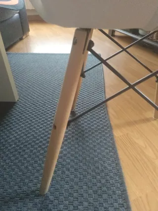 Taburete polipiel blanco