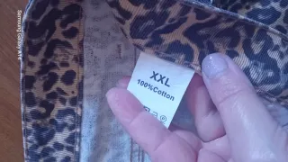 Pantaloni fantasia animalier taglia XXL