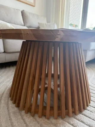 Mesa Centro Teca Kave Home 80cm