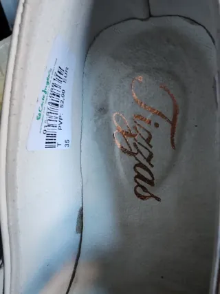 Zapatos comunión Tizzas Blanco roto niña