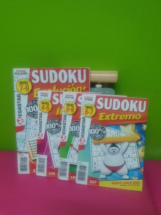 Lote de 4 Revistas Sudoku Megastar