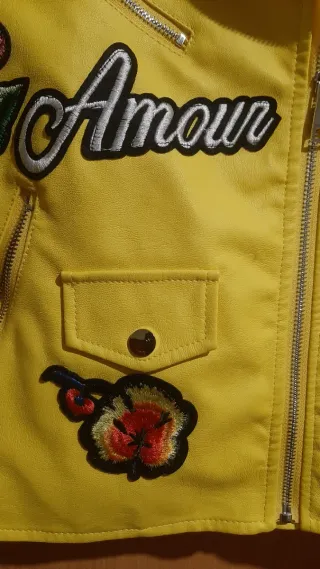 Cazadora Polipiel Amarilla OSLEY