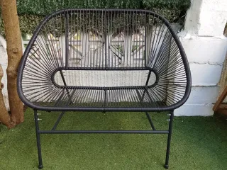 Sofá exterior Acapulco negro nuevo. Sin uso.