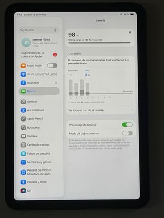 iPad Mini 6ª Gen 32 GB Wifi [98% Batería]