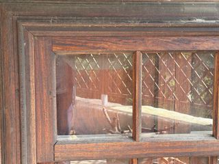 Ventana rústica madera noble