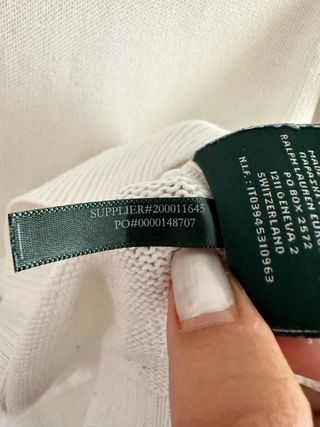 Jersey Lauren Ralph Lauren Blanco Encaje Floral