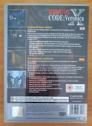 Resident Evil Code Veronica X PS2