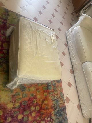 Divano letto Poltrone Sofà beige tessuto