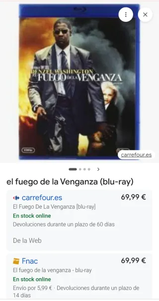 El Fuego de la Venganza Blu-ray
