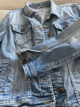 Cazadora Vaquera Mujer Cortefiel Azul