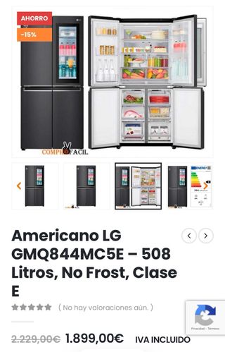 Frigorífico LG Americano Door-in-Door
