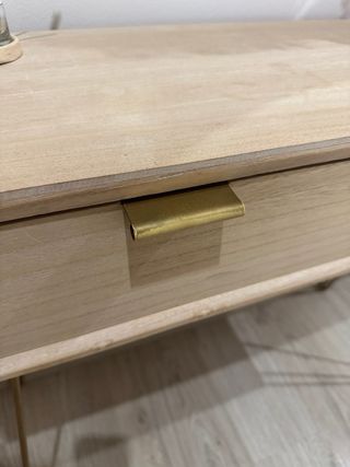 Mueble recibidor madera y metal