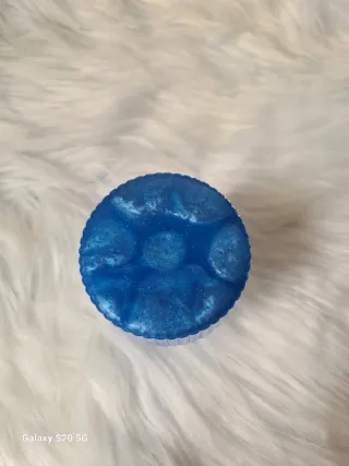 Diffusore profumo per bastoncini blu glitter