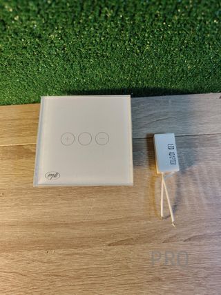 Interruptor único con sensor táctil y de atenuación