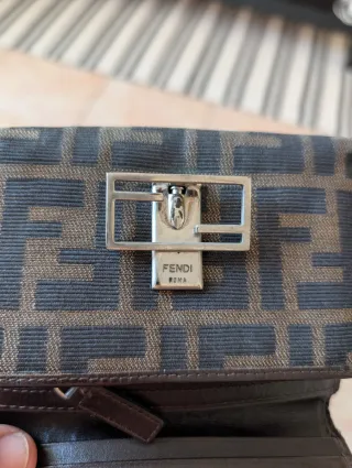 Portafoglio Fendi Monogram Marrone e Nero