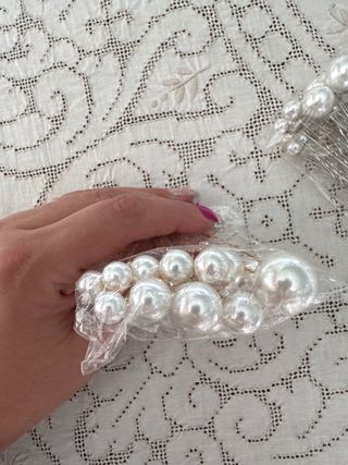 Forcine per capelli con perla