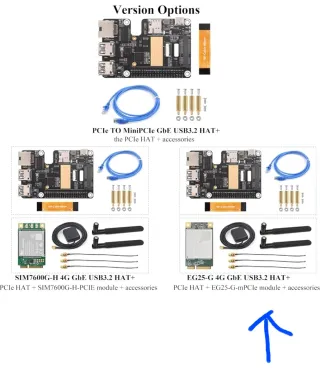 Kit Expansión Waveshare PCIe a MiniPCIe