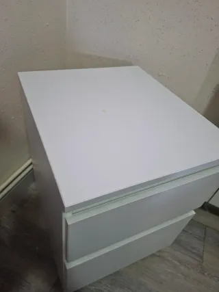 Mesita de noche Ikea blanca