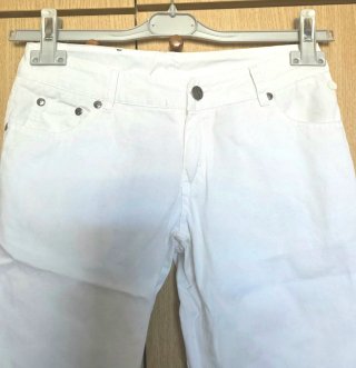 Pantaloni bianchi 100% cotone