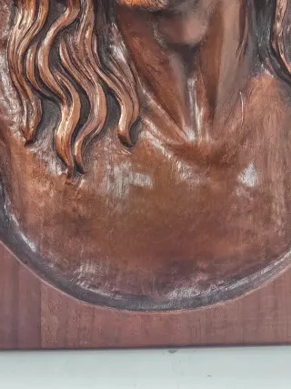 Bassorilievo Gesù Cristo in legno