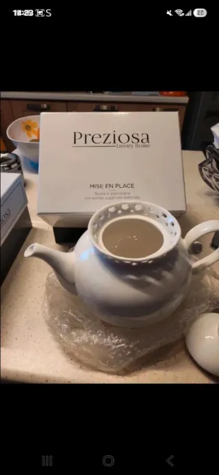 Set teiera e tazza da tè Preziosa