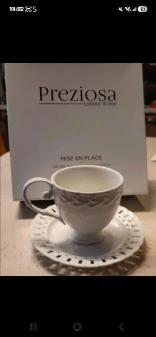 Set teiera e tazza da tè Preziosa