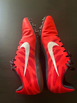 Zapatillas Clavos Nike Rojas Blancas