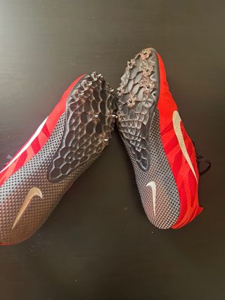 Zapatillas Clavos Nike Rojas Blancas