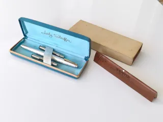 Pluma Sheaffer Lady 70s-80s - Joya oro 14k plumín