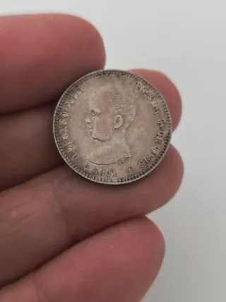 Lote 2 Monedas Españolas Alfonso XIII Plata