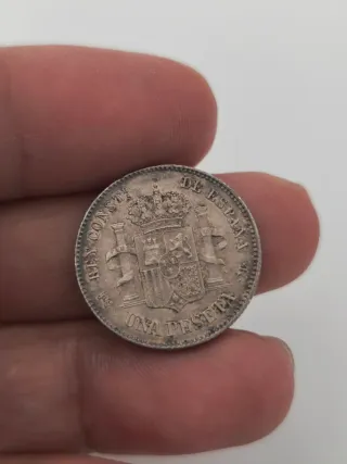 Lote 2 Monedas Españolas Alfonso XIII Plata
