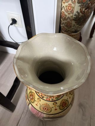 Jarrón Chino Antiguo Cerámica 45cm