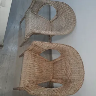 Pack 2 Sillas Mimbre Ikea Agen