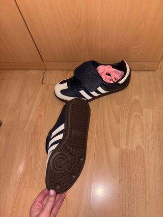 Adidas Samba LT Mujer Azul Blanco