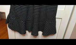 Vestido de lunares negro y blanco