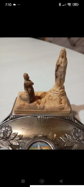 Antico Calamaio Lourdes con statuette