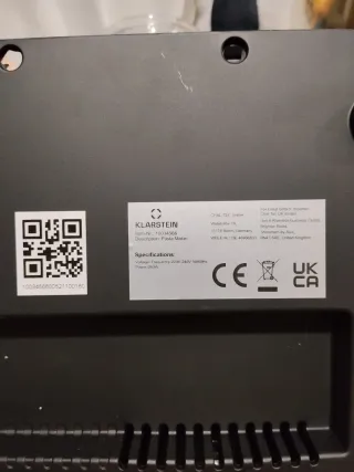 Máquina Pasta Klarstein Negra Transparente