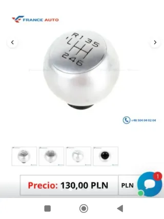 Pomo Palanca Cambios PSA Peugeot Citroen Opel