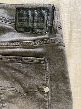 Pantalones Diesel Sleenker Slim Skinny Hombre Gris