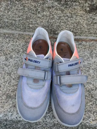 Zapatillas Pablosky Grises y Rosas