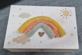 Caja de madera para bebé - Bautizo