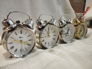 Lote 4 despertadores MICRO campanas 22,50€ unidad