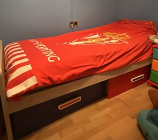Cama modular con cajones y colchón