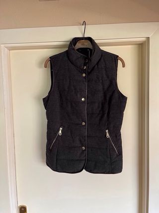 Chaleco Massimo Dutti fieltro gris