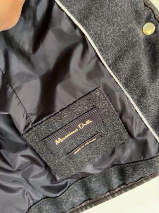 Chaleco Massimo Dutti fieltro gris