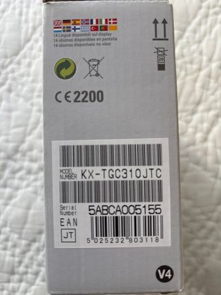 Teléfono Panasonic KX-TGC310